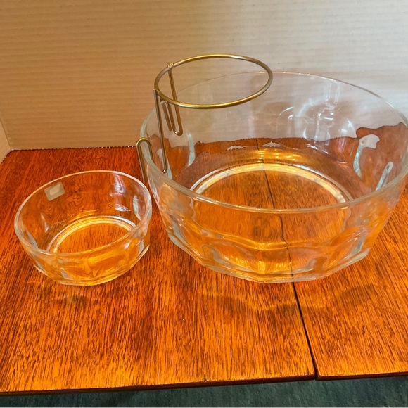 Arcoroc Chip and Dip Bowl Set 3 Piece Vintage New with sticker - Picture 3 of 9